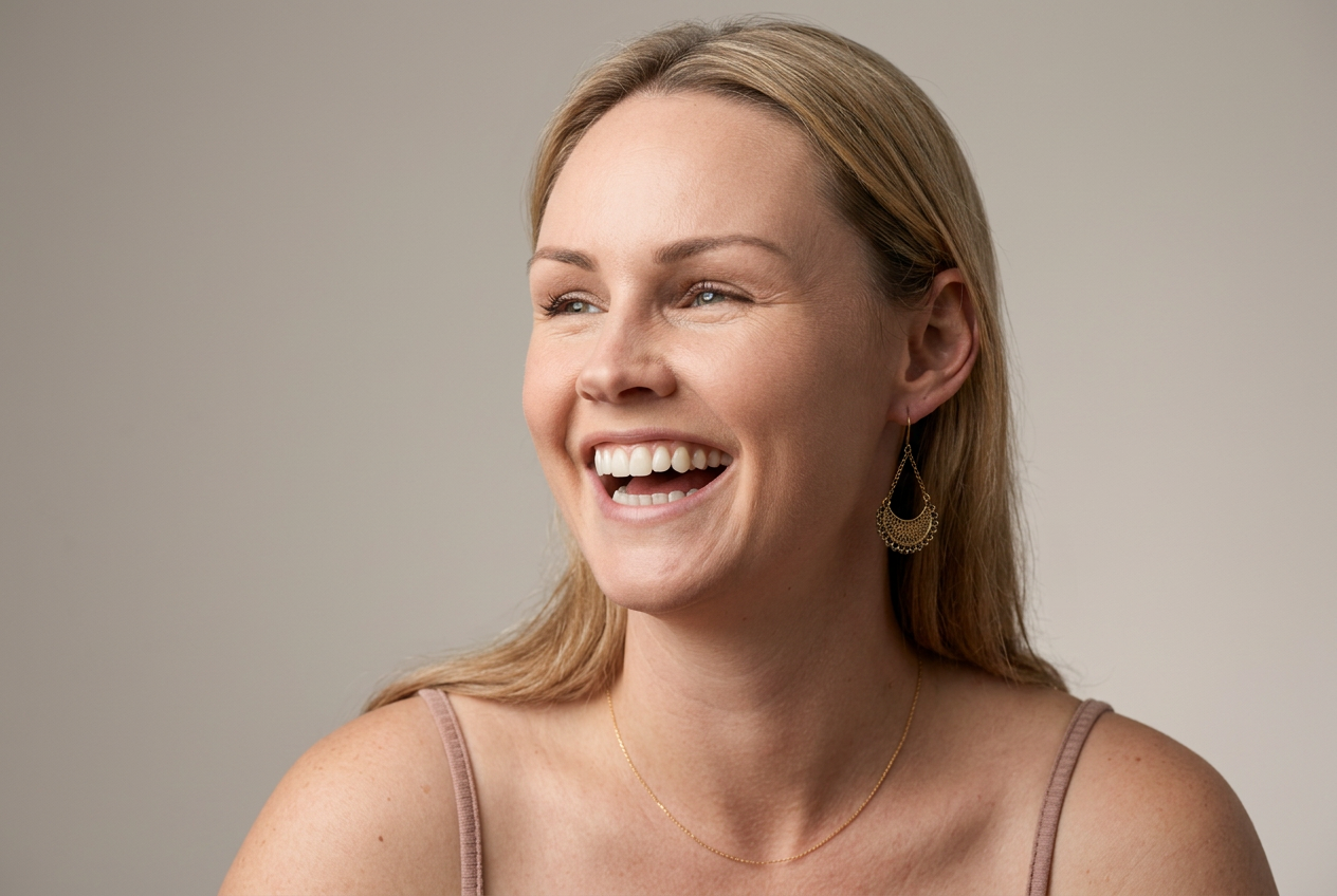 Gummy smile correction before and after results at Bare Smiles Dental